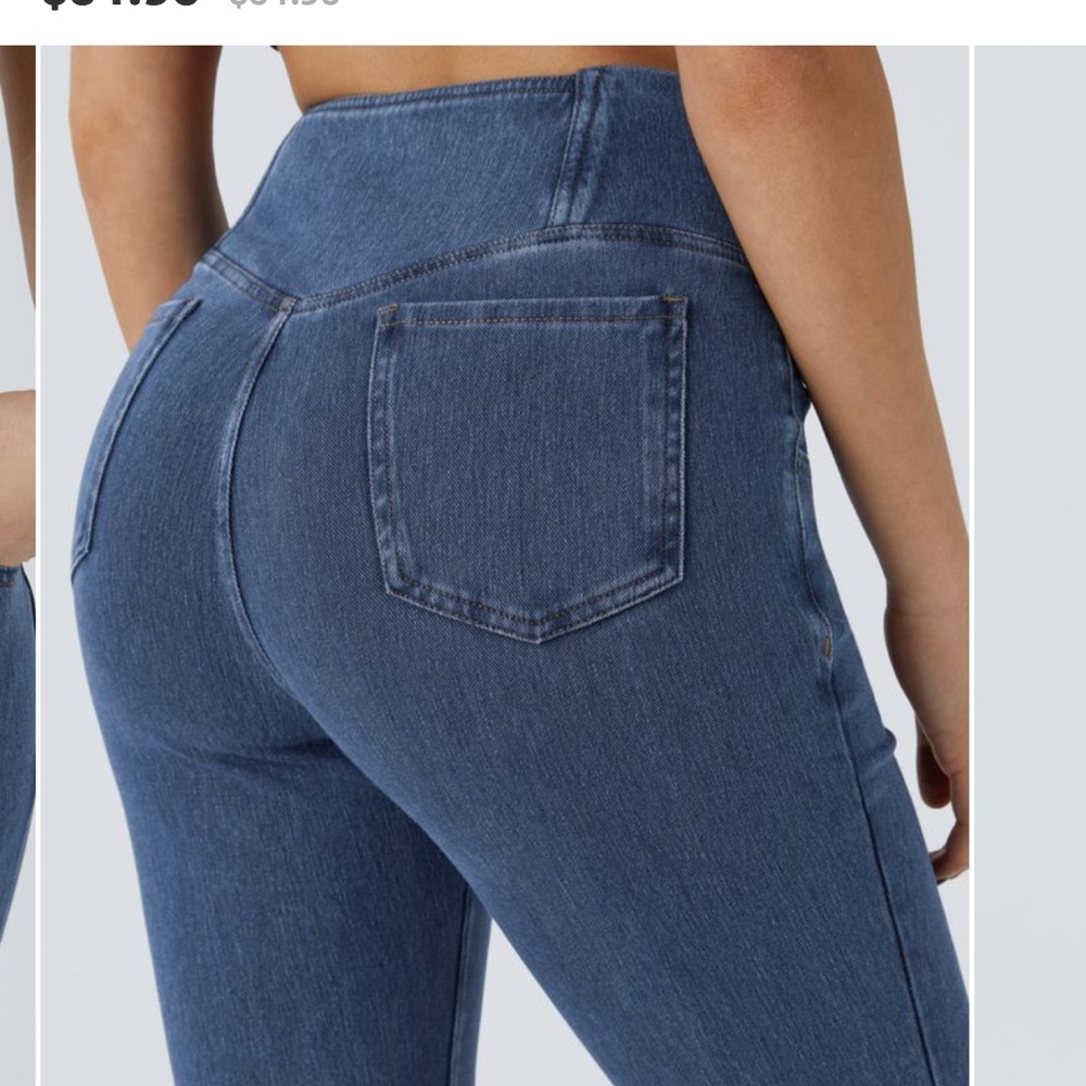 Halara Bell Bottoms Medium Tall - image 5